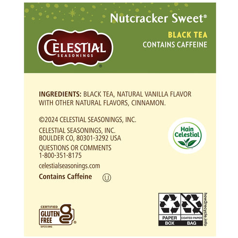 18 Count Celestial Seasonings Nutcracker Sweet Black Tea
