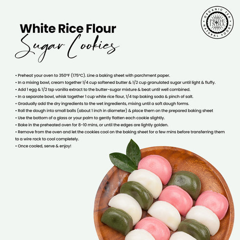 1 lbs (454 Pride of India- White Rice Flour gm) Mild Slightly Sweet Neutral Taste Freshly Milled in Small Batches |