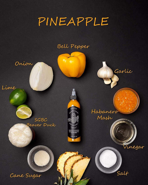 Heartbeat Hot Sauce Co.- Pineapple Habanero, 6 oz (2 Pack) - Small Batch & Handmade
