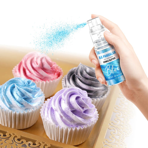 Shimmer 5g Edible Glitter Spray Pandalab Food Grade Drink Powder Luster Dust Spray for Cocktails, Cakes, Cupcakes