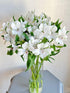 Cassiolina 10 Stems Fresh Alstroemeria Flowers Peruvian Lily Bouquet Mixed Color Stems Long Lasting Fresh Flowers
