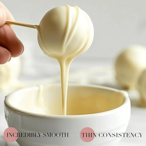 Swisense 2 Lbs| Packaging Premium Italian White Melting Chocolate Candy Melts | White Chocolate Melts GMO and Gluten
