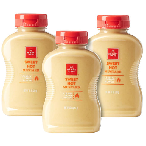 Hickory Farms Sweet Hot Mustard (10 ounce, Pack of 3) - Gourmet
