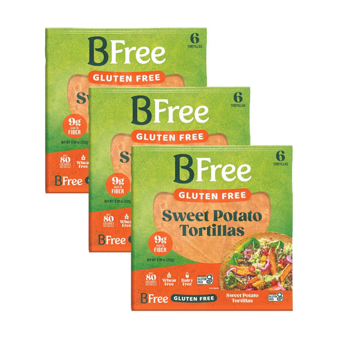 BFree Gluten Free Sweet Potato Tortilla Wraps, 8.89 OZ - 6 Tortillas