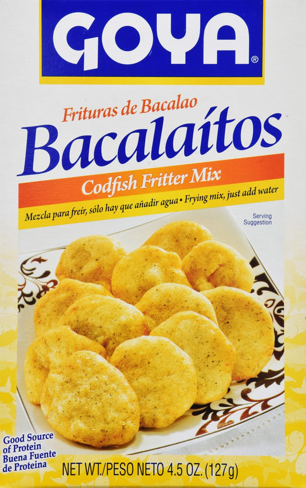 Goya Codfish Fritter Mix, Bacalaitos, 4.5 Ounce