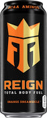 16 Oz (Pack 12) Reign Total Body Fuel, Orange Dreamsicle, Fitness & Performance Drink, Fl