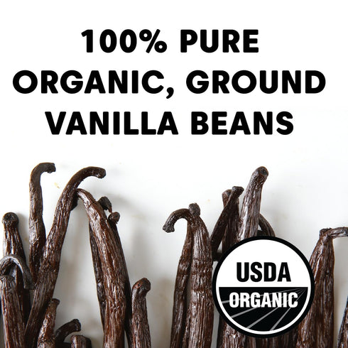100% 1 (28 Wilderness Poets Pure Vanilla Powder - Organic Ground Vanilla Beans - Tahitian Variety, Grade A | Potent