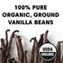 100% 1 (28 Wilderness Poets Pure Vanilla Powder - Organic Ground Vanilla Beans - Tahitian Variety, Grade A | Potent