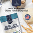 7 5 Lb Great River Milling Organic Grain Blend Bread Flour | Unbleached & Unbromated | Non-GMO, Kosher Certified |