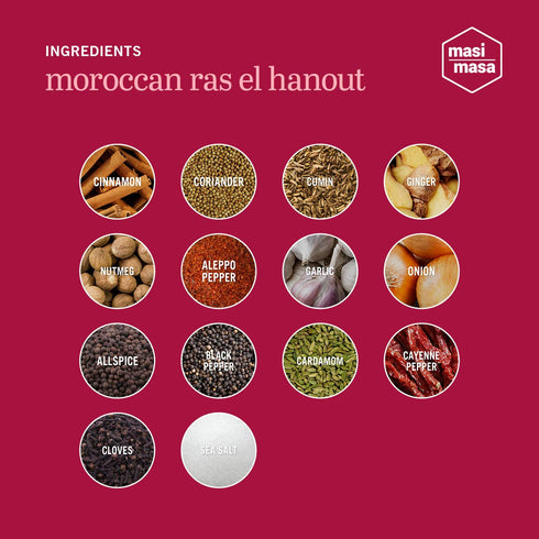 (3 pack), Simmer 14 MASI MASA Moroccan Ras El Hanout Spice Blend Seasoning for Sauce, Marinade or Rub, Spice Blend