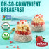 28 oz 2 Pack Prana Organic Overnight Chia with Oats Strawberry Shortcake | Bags - | Rich in Fiber & Protein, Vegan