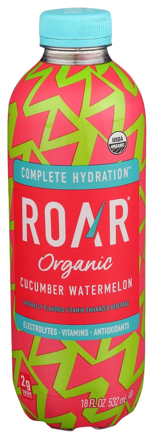 ROAR Cucumber Watermelon Hydration Beverage 12 Pack, 18 FZ