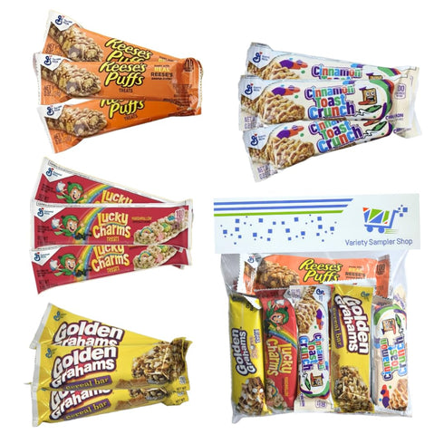 Variety Sampler Shop Breakfast Cereal Bars Variety Pack - (12) Cereal Treat Bars - Individually