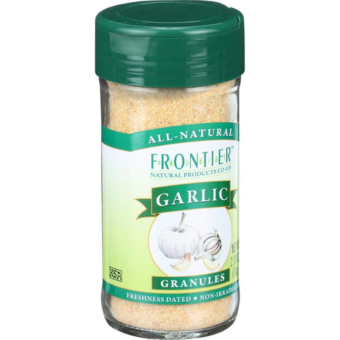 Frontier Co-op Garlic Granules, 2.7 Ounce Bottle, Aromatic Kosher Garlic for Savory Dishes