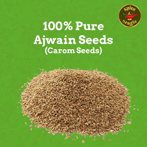 Spice Magic Whole Spices ~ 100% Pure, Aromatic & Natural, Gluten-Free, Non-GMO, Indian Origin, Ajwain Seeds