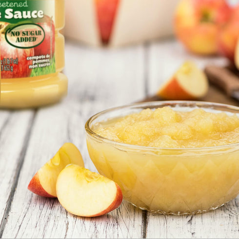 Gefen Unsweetened Apple Sauce, 23oz (2 Pack) No Sugar Added | Kosher for Passover