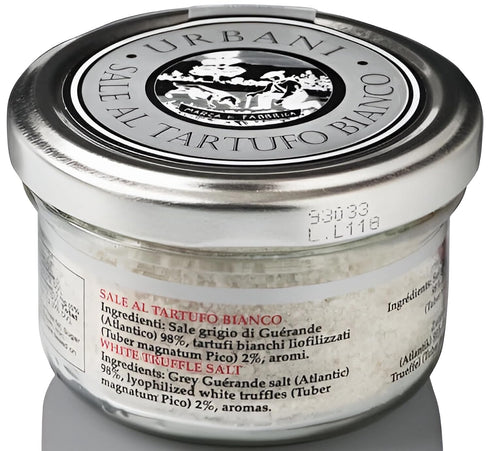 Urbani Truffles White Truffle Salt, 3.5 Oz - Gourmet Seasoning with Real Truffles