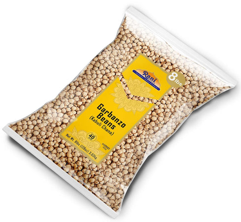 128oz (8lbs) 3.63kg Rani Garbanzo Beans (Kabuli Chana) Bulk ~ All Natural | Vegan | Gluten Friendly | NON-GMO | Kosher
