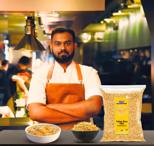128oz (8lbs) 3.63kg Rani Yellow Peas Split, Dried (Vatana, Matar) Bulk ~ All Natural | Vegan | Gluten Friendly |