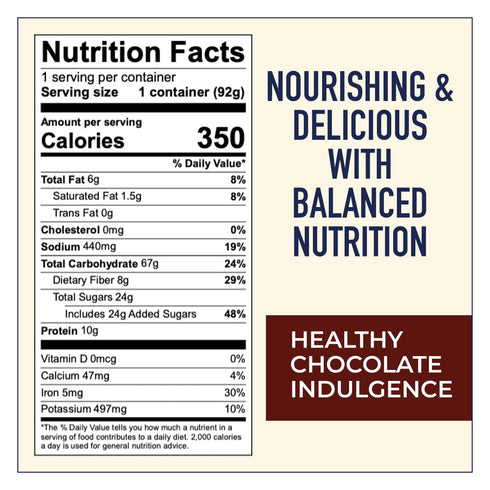 Anthem Dark Chocolate Brownie Instant Oatmeal Cup-Enjoy High-Protein Oatmeal Cups with Rich Chocolate Flavor-Ideal