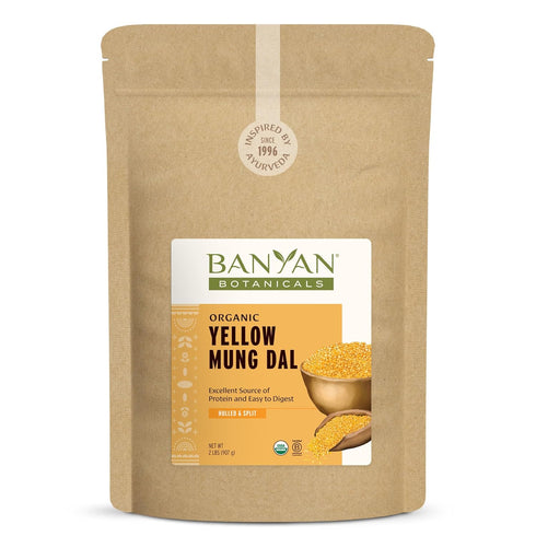 Banyan Botanicals Organic Yellow Mung Dal Gut-Friendly Plant-Based Protein Premium Split Mung