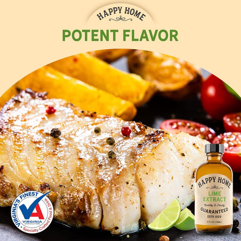 Happy Home Natural Lime Flavor - 4 oz. Certified Kosher