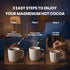 10 10.58 OZ Magnesium Hot Cocoa Powder Mix | Superfood Sleep Powder with Mushrooms, Magnesium Glycinate & L-Theanine |