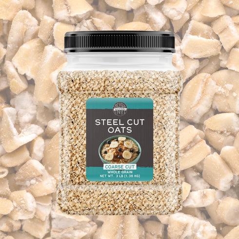 3 lb, Birch & Meadow Steel Cut Oats, Whole Grain, Irish Oat Meal, Breakfast