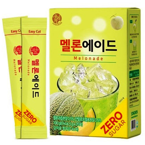 Summer Drink_5g 20 SONGWON Melonade Drink Mix - No Added Sugar, Melon Powder Juice Blend, Refreshing x Sticks
