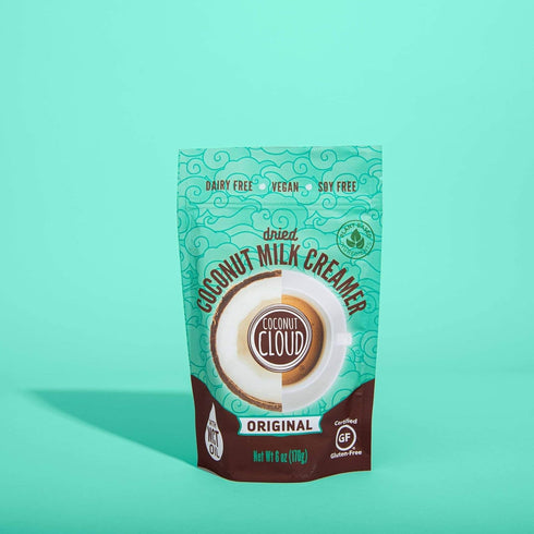 6 oz Coconut Cloud: Shelf Stable Vegan Coffee Creamer | Keto Friendly, Unsweetened Coconut Milk Powder | Low Sugar