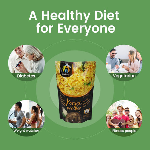 (9.52 oz, Pack 6) Hethstia Konjac Rice Noodle, Low-Calorie Shirataki Rice for Keto and Paleo Diets, Sugar-Free, Vegan