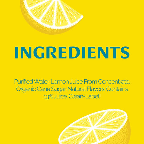 12 Oz Pack 24, Lemonati Sparkling Lemonade, No Artificial Sweeteners or Flavoring, Gluten-Free, Kosher, Non-GMO, Vegan