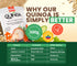 1.1lb (17.6oz) Ecuamaki Organic White Quinoa Cereal Gluten Free, PlantBased Protein & High Fiber Whole Grain USDA