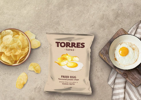 125g (4.41 Oz) Torres Tapas Fried Egg Potato Chips