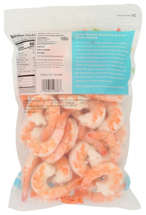 365 by Whole Foods Market 16-20 Count Pack, 32 OZ Cooked Shrimp Value