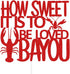 ZLPDS How Sweet It's to Be Loved Bayou Cake Topper Louisiana Cajun Theme Cake Decorations for Wedding Engagement Bridal