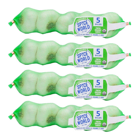 Generic Spice World Organic Whole Garlic, 20 ct.