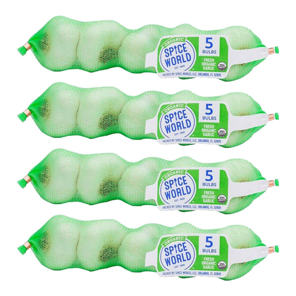 Generic Spice World Organic Whole Garlic, 20 ct.