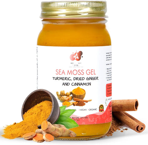 Healthy Herbs Sea Moss Gel (Turmeric) Wildcrafted from Jamaican St Lucia Gold