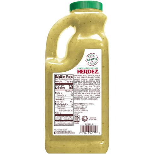 HERDEZ Mild Guacamole Salsa Jug, 32 oz (Pack of 1)