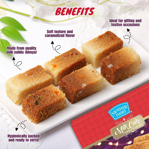 400g, Pack 2 Mother Dairy Milk Cake