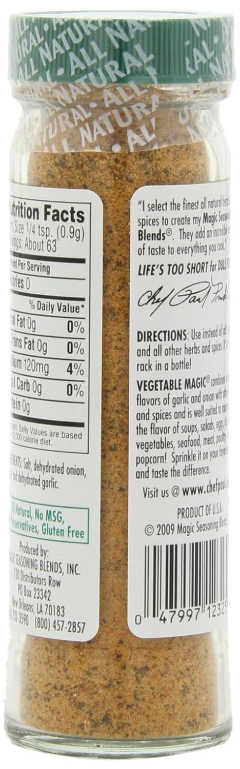 2 (Pack 6) Magic Seasoning Blends Vegetable Magic, Ounce