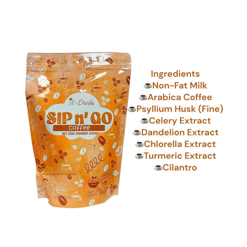 Generic 22g 10 K-Drinks by Meldhen SIP n GO Coffee - Keto-Friendly Instant Coffee Mix with Stevia | x Sachets
