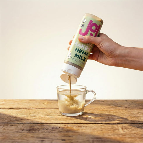5g 1 16 9 oz (255 JOI Organic Hemp Milk Plant-Based Milk Base and Squeezable Seed Butter. Non-Dairy Milk Substitute, No