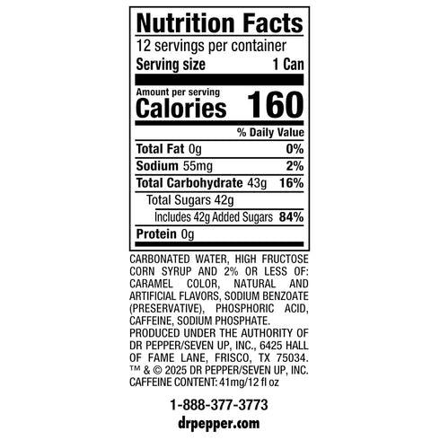 12 OZ, 12 DR PEPPER - CHERRY, PK