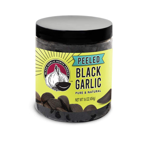 Black Garlic North America Peeled Black Garlic (1 lbs) Kosher Certified by