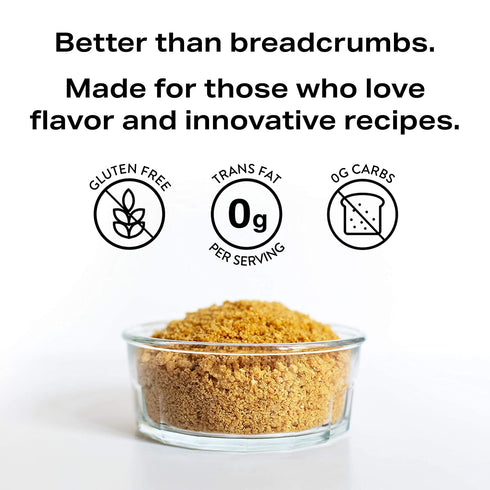 10.5-Ounce (Pack 2) PORQ Artisanal Fried Pork Rinds, Panko Crumbs, Breadless Alternative to Bread Crumbs, Zero Carbs