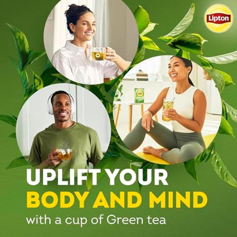 240 (40ct Pack 6) Lipton Signature Blend Green Tea Bags, Unsweetened Teabags for Hot Tea or Iced Tea with Caffeine