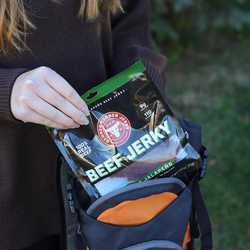 (2.5oz) 100% Renner Corner Jerky's Maple Jalapeno Beef Jerky - Natural, Handcrafted Premium Beef, Made in South Dakota