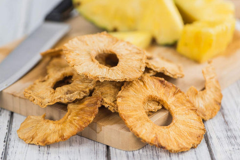 1 Food to Live Organic Dried Pineapple Rings, Pound Non-GMO, Flavorful Chewy Fruit Snack, Vegan, Unsulfured, No Sugar